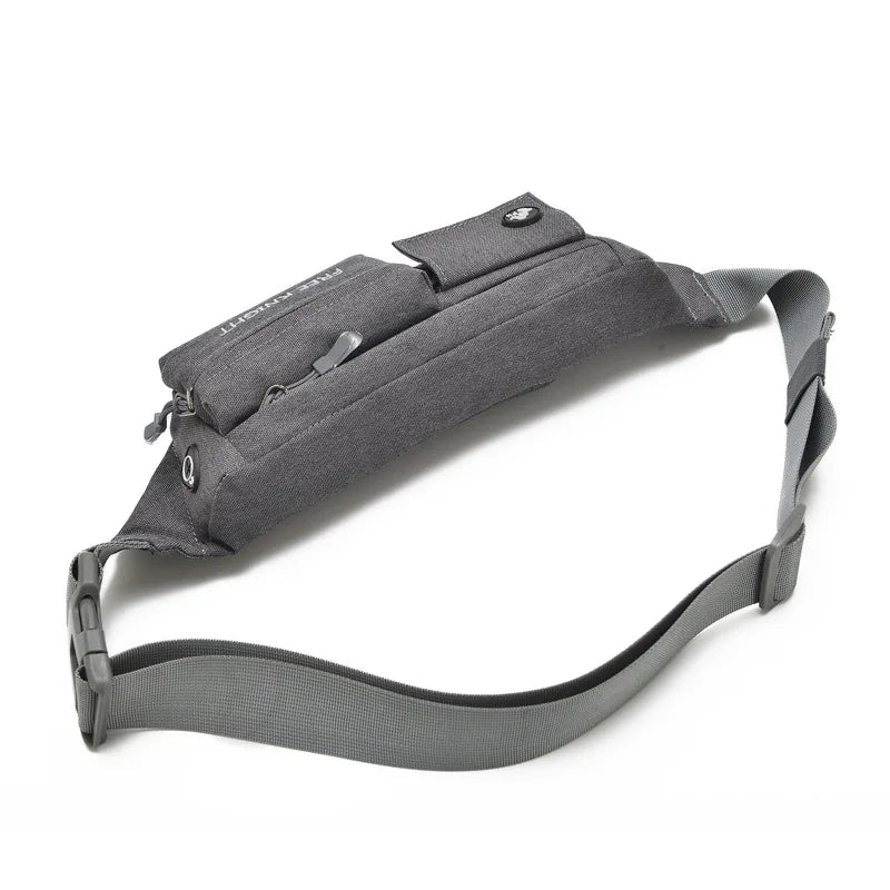 Men Waterproof Nylon Sling Chest Fanny Pack Waist Bag