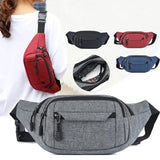 Casual Large Capacity Phone Belt Bag Pouch Canvas Travel Hip Bags