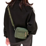 Unisex Small Messenger Bag Oxford Cloth Shoulder Crossbody Bag for Mobile Phone