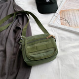 Unisex Small Messenger Bag Oxford Cloth Shoulder Crossbody Bag for Mobile Phone
