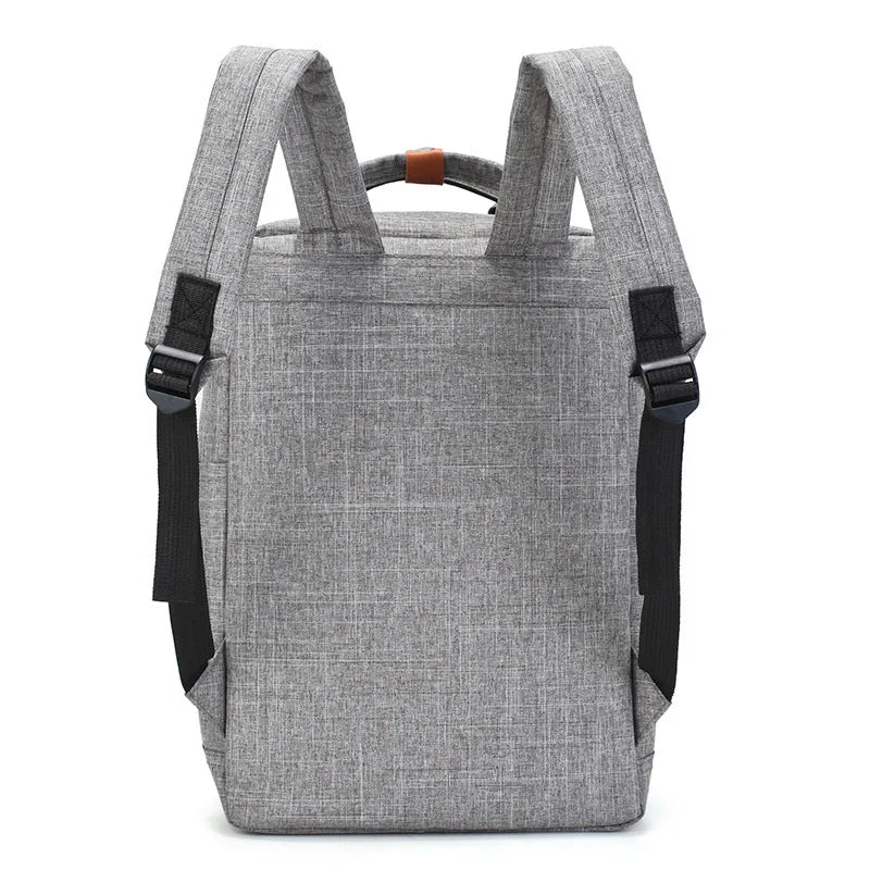 Men's Polyester Laptop Backpack with USB Charging