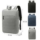 Men's Business Trip Laptop Backpack Minimalist Design Large Capacity