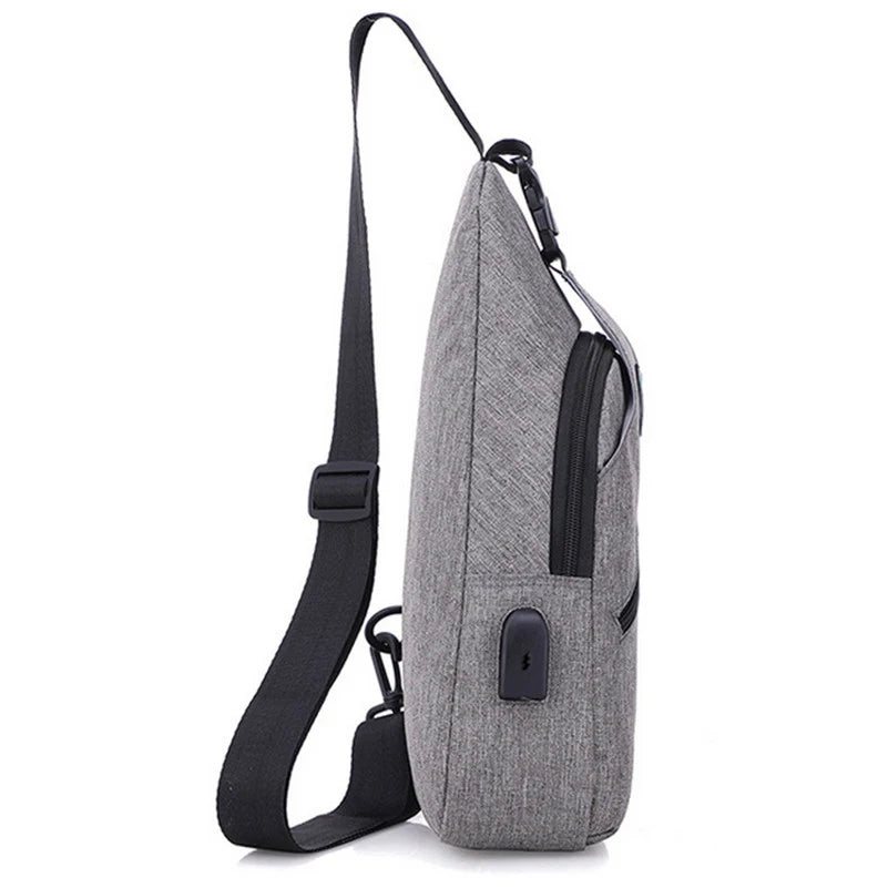 Men's Chest Bag Multi-functional Small Bags Leisure Pockets Purse F6