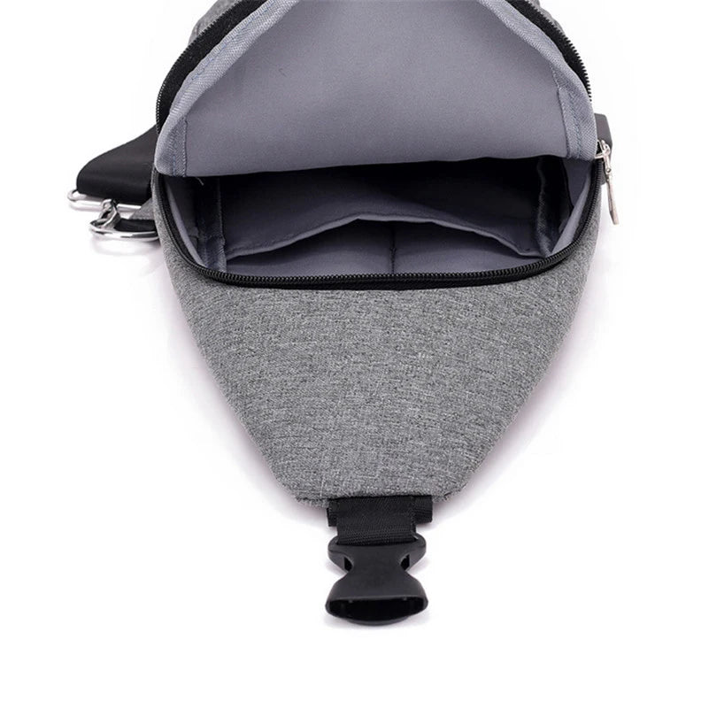 Men's Chest Bag Multi-functional Small Bags Leisure Pockets Purse F6