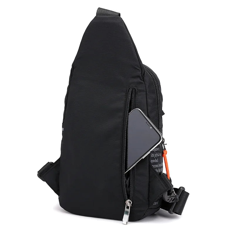 Men's Waterproof Chest Bag Casual Sports Crossbody Messenger Pack