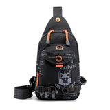 Men's Waterproof Chest Bag Casual Sports Crossbody Messenger Pack