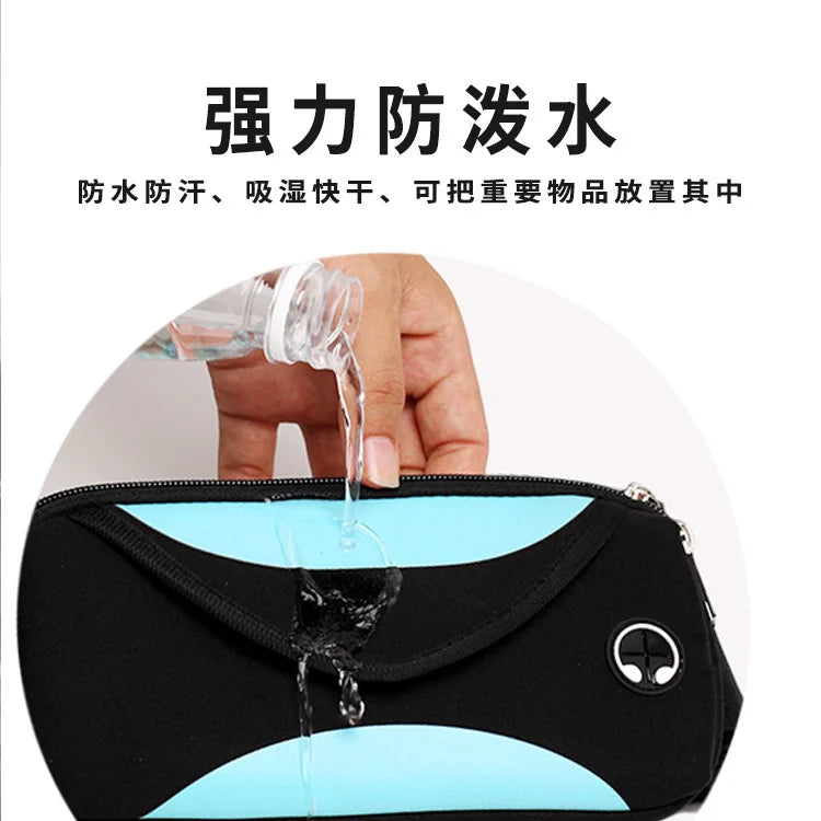 Men's Construction Site Waist Bag Neoprene Fitness Sports Running Belt Bag