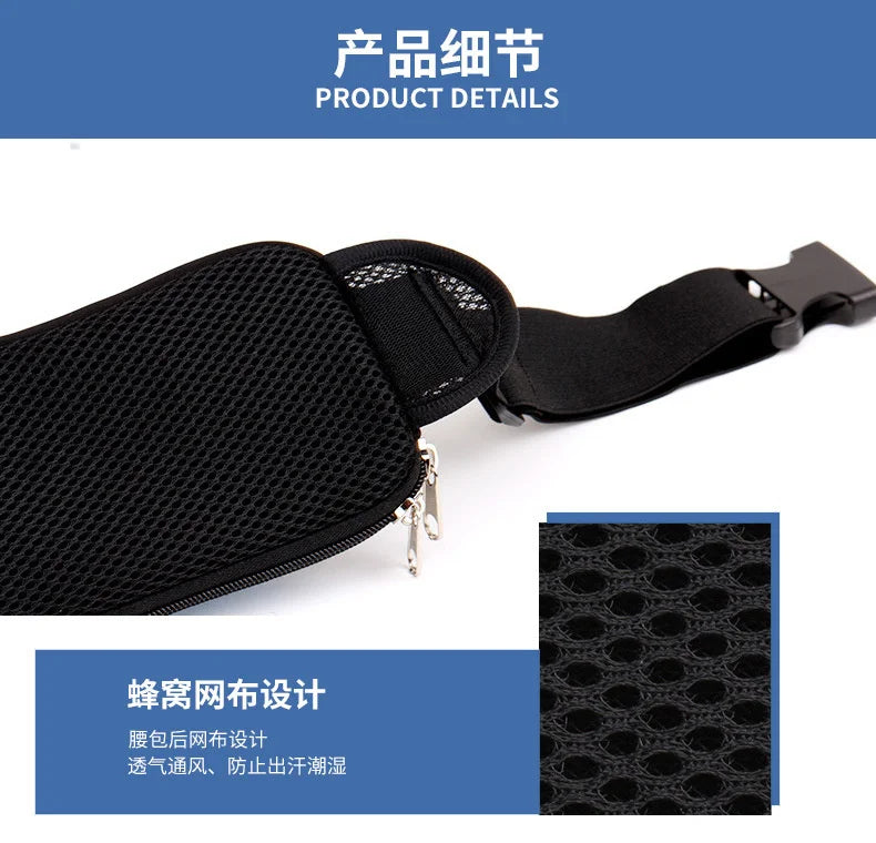 Men's Construction Site Waist Bag Neoprene Fitness Sports Running Belt Bag