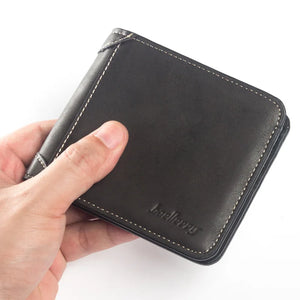 Men's Vintage Style PU Leather Short Wallet