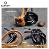 Men's Leather Smart Key Holder Housekeeper Key Case Keychain Key Pouch