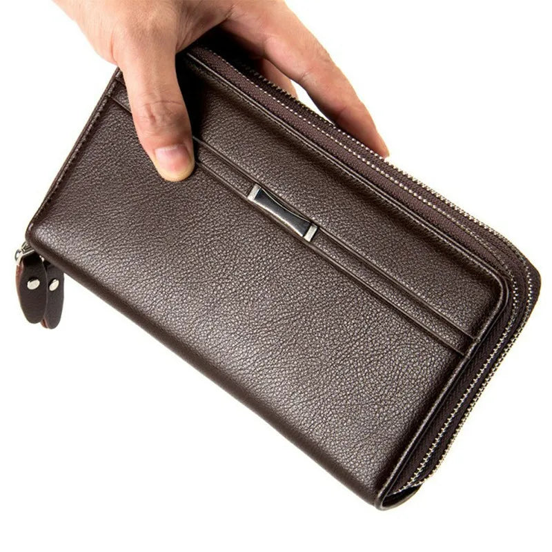 Men's Long Purse Men Wallets Business Large Capacity High Male Purse