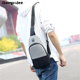 Men's Messenger Bags Multi-pocket Sling Shoulder Bags Casual Chest Pack