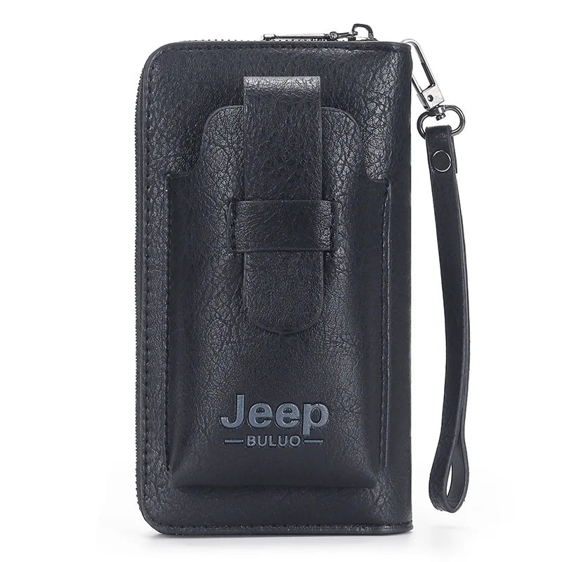 Men's Vintage Long Wallet Large Capacity Phone Pocket Bag Multifunction