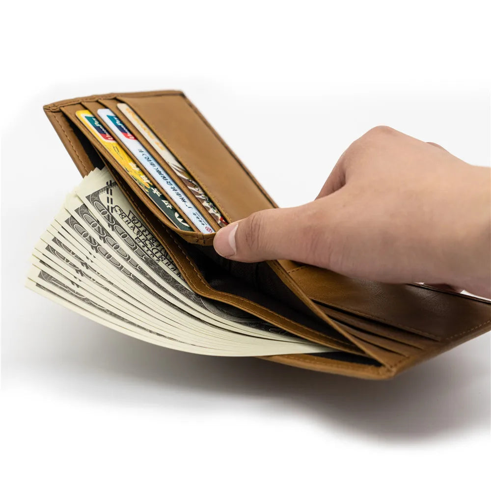 Men's Vintage Leather Business Short Wallet