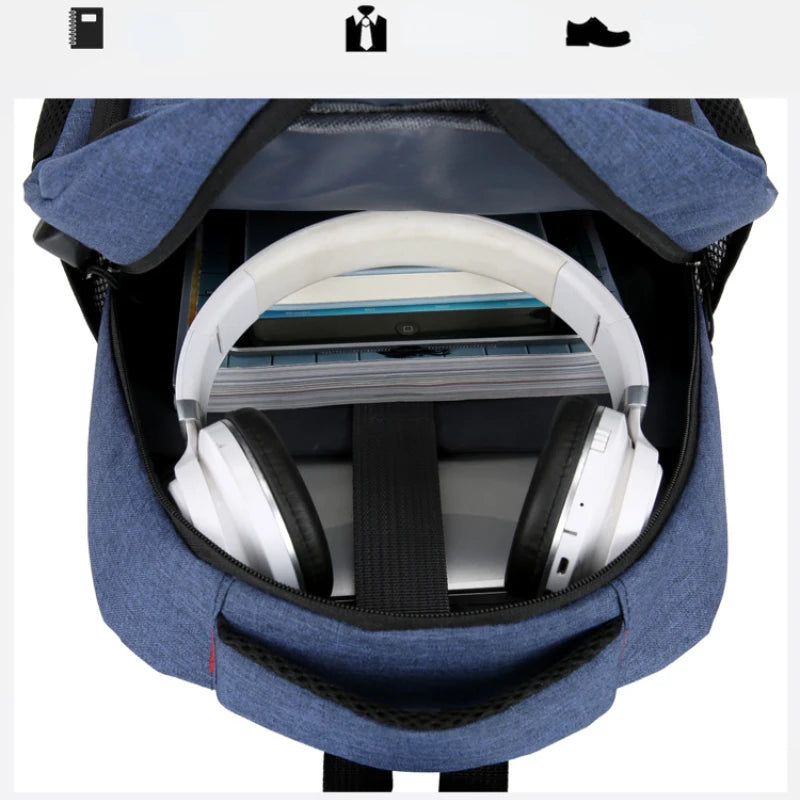 Men's Waterproof Lightweight Backpack 15.6inch Notebook Bag