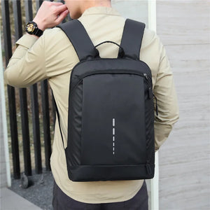 Men's Waterproof Backpack Lightweight Book Bag Stylish 15.6 Notebook Backpack