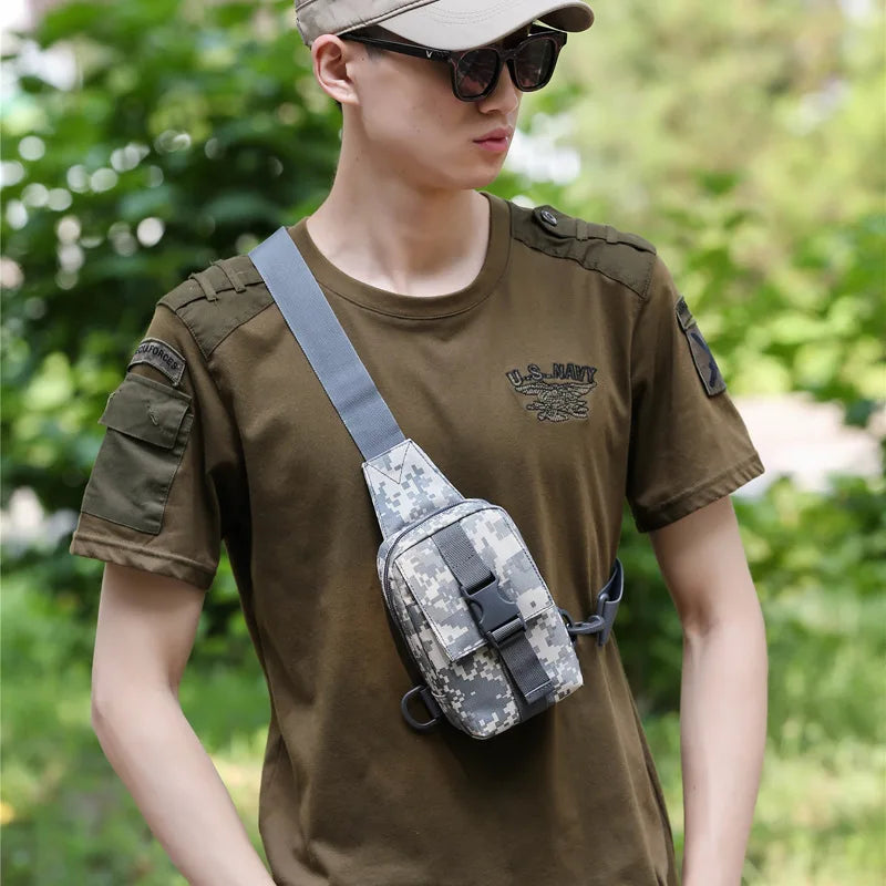 Men's Outdoor Chest Bag Camouflage Waterproof Tactical Bag