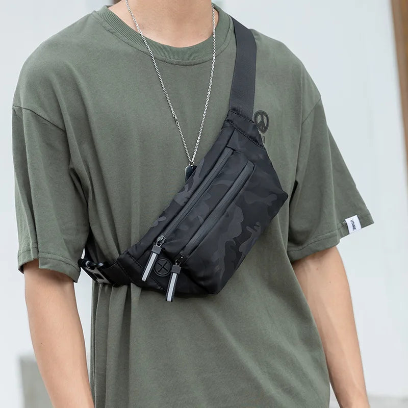Men's Casual Chest Bag Shoulder Satchel Sports Small Bag