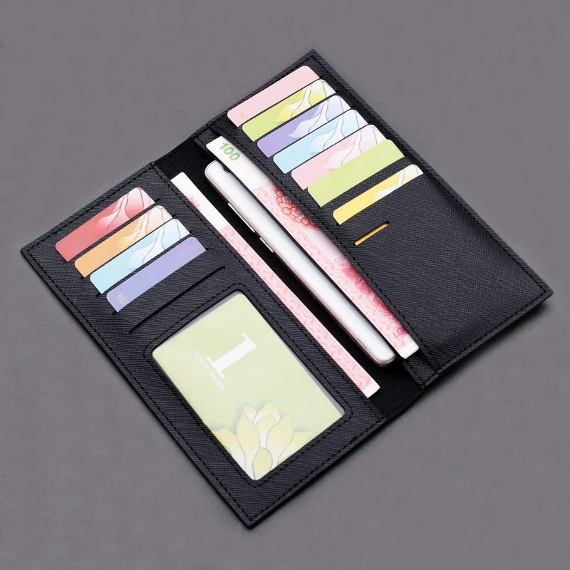 Casual Slim Leather Men's Wallet Clutch Money Bag
