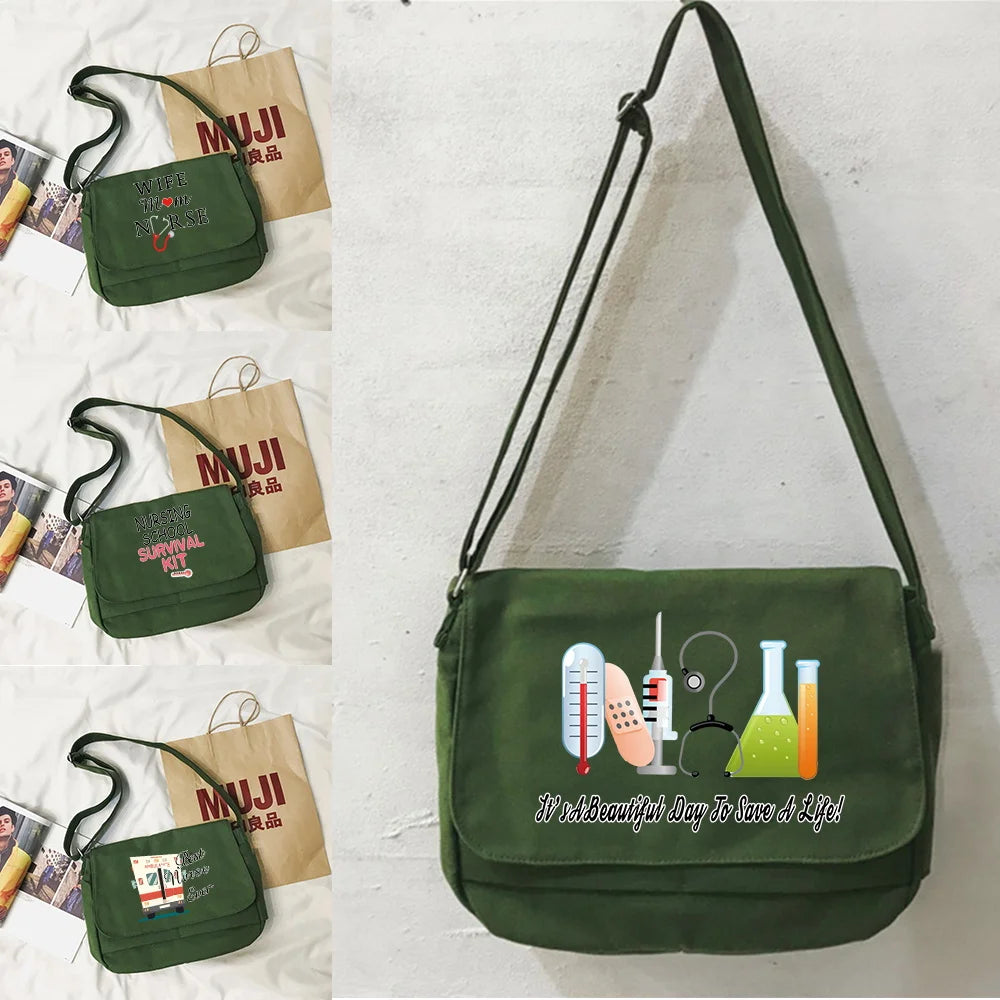 Japanese College Student Messenger Bag