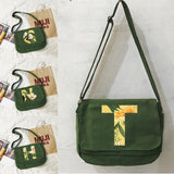 Japanese Floral Pattern Messenger Bag Large Capacity Shoulder Bag
