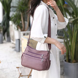 Casual Soft Leather Crossbody Bag for Women