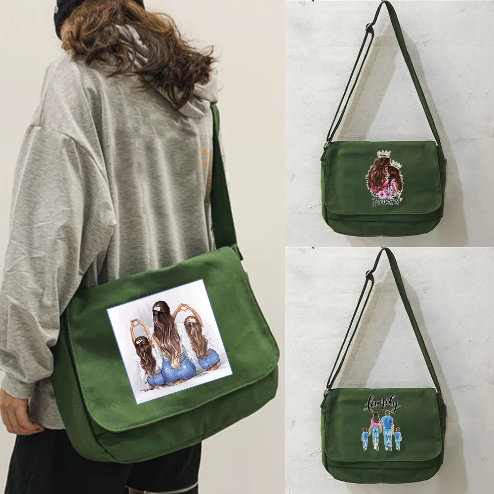 Japanese Multi-function Messenger Bag Portable One-shoulder Mom Pattern Bags