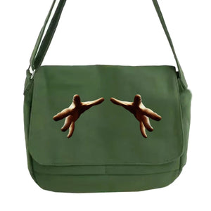 Japanese Multi-function Messenger Bag with 3D Pattern
