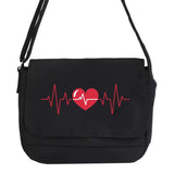 Japanese Harajuku Messenger Bag Love Pattern Shoulder Bag