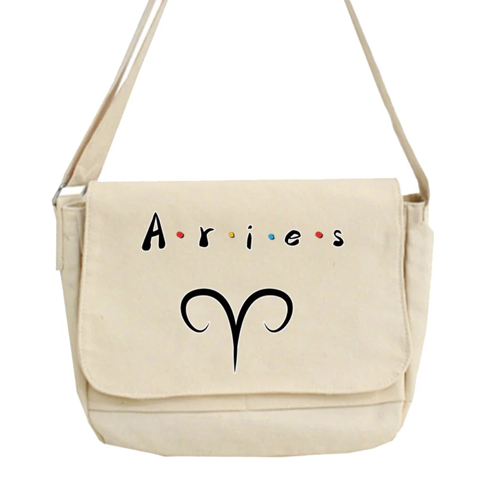 Constellation Pattern Messenger Bag Youth College Style