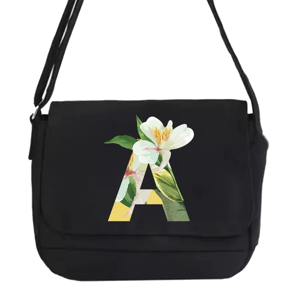 Youth Harajuku Floral Messenger Bag