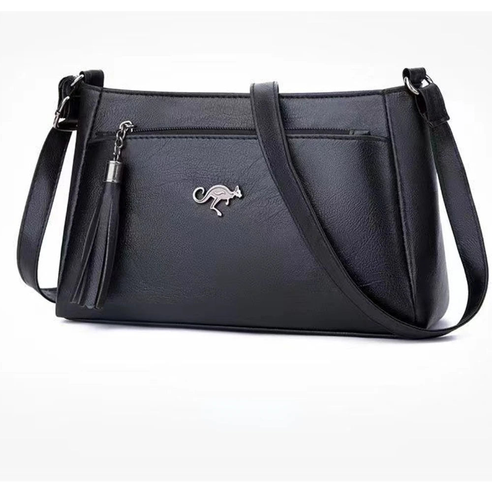 Small Crossbody Bag for Women 3-Layer Shoulder Messenger Bag PU Handbag