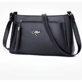 Small Crossbody Bag for Women 3-Layer Shoulder Messenger Bag PU Handbag