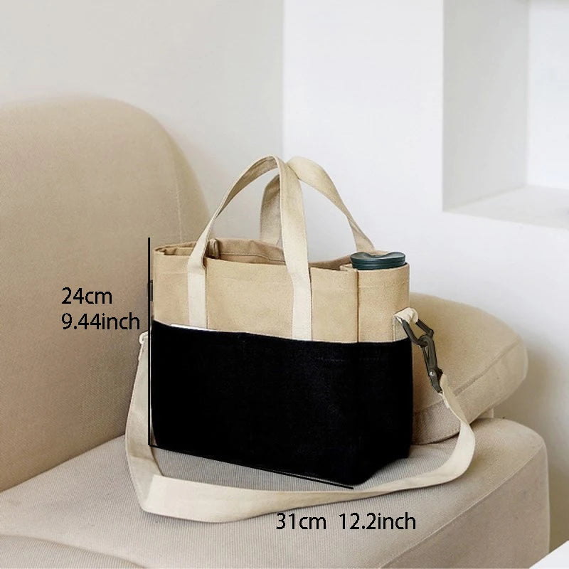 Canvas Messenger Bag Casual School Bag