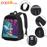 Psychedelic Rock It'S Working Backpack Large Capacity