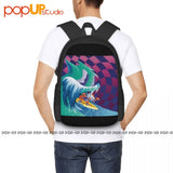 Psychedelic Rock It'S Working Backpack Large Capacity
