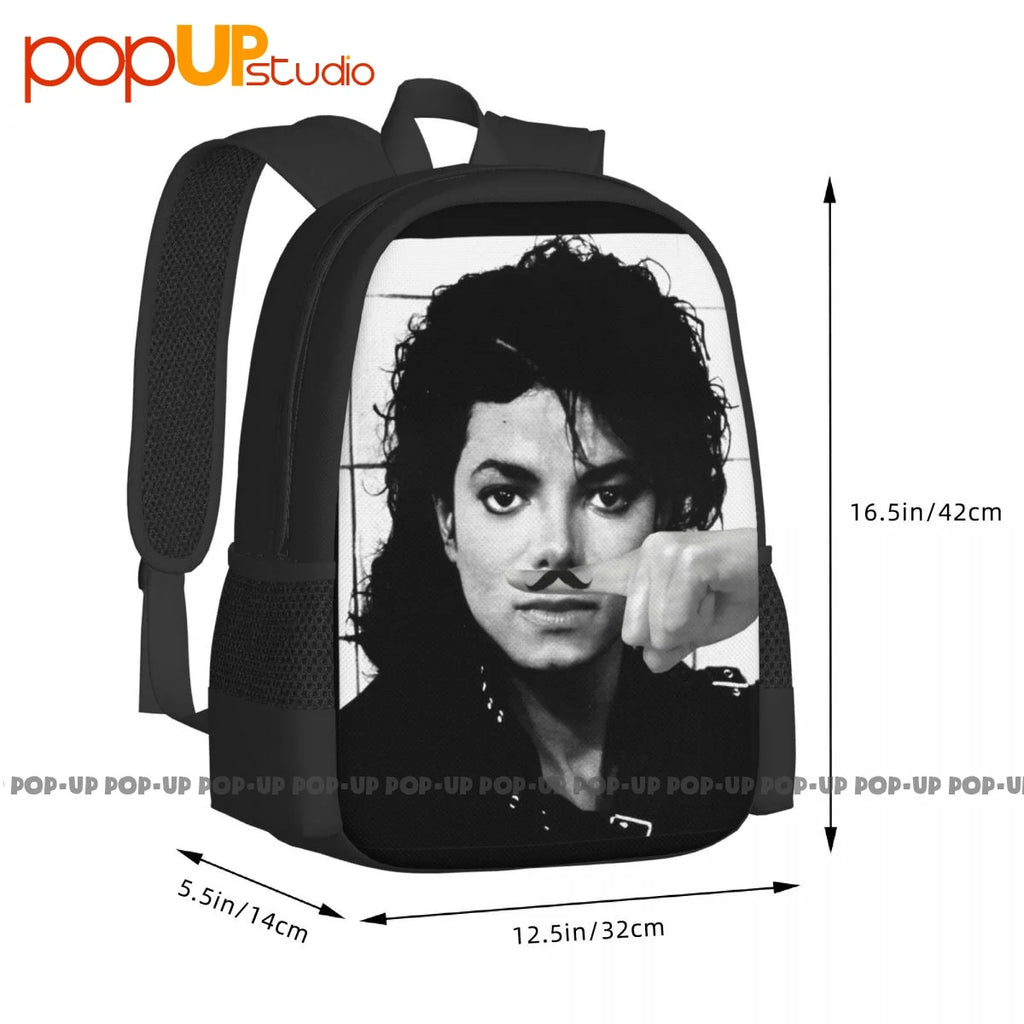 Michael Jackson Finger Antenna Moustache Backpack