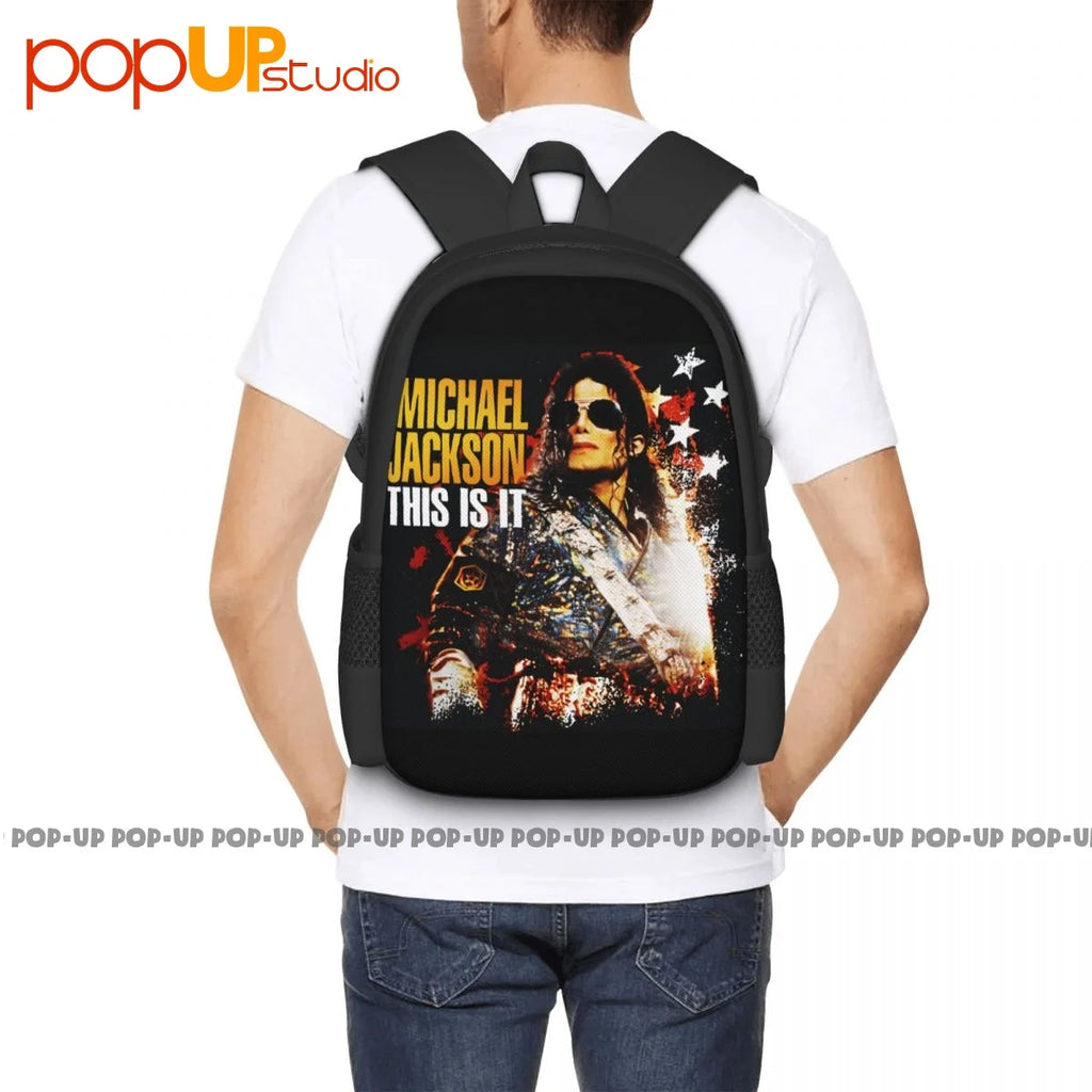 Michael Jackson Reprint Backpack Large Capacity Multi-function