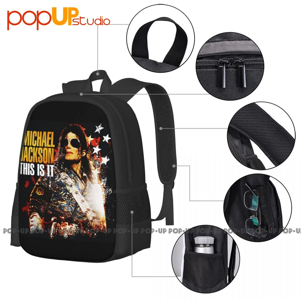 Michael Jackson Reprint Backpack Large Capacity Multi-function