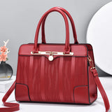 Red Mother Bag Casual Handbag Large Capacity