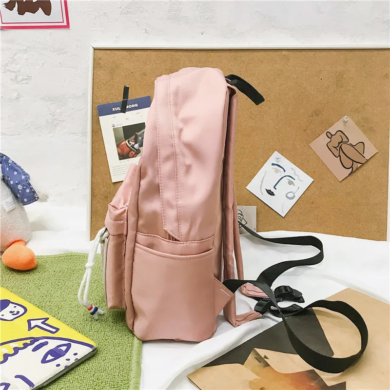 Middle School Students Travel Shoulder Backpacks Waterproof Nylon Kids Backpack