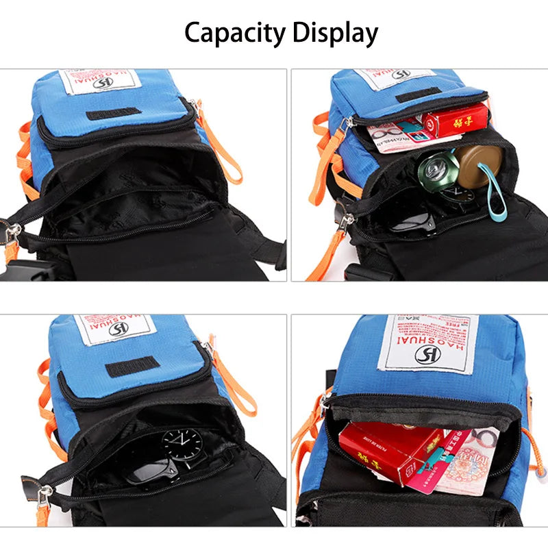 Men Canvas Drop Leg Bag Canvas Fanny Pack Waist Belt Bags Military Travel