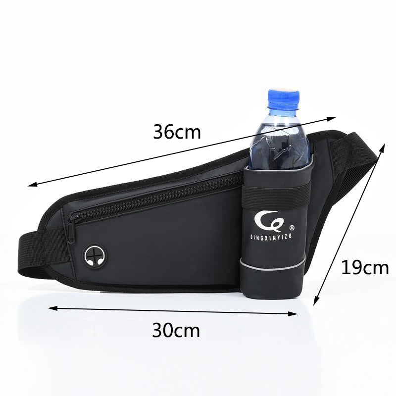 Men Fanny Pack Outdoor Running Waist Bag Water Phone Bag Casual Chest Bag