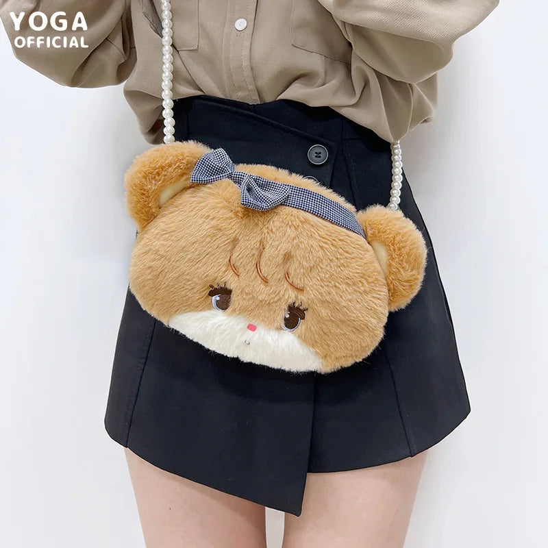 Mikkorabbit 8851 Anime Plush Shoulder Bag Cartoon Tote Casual Handbag Phone Bag