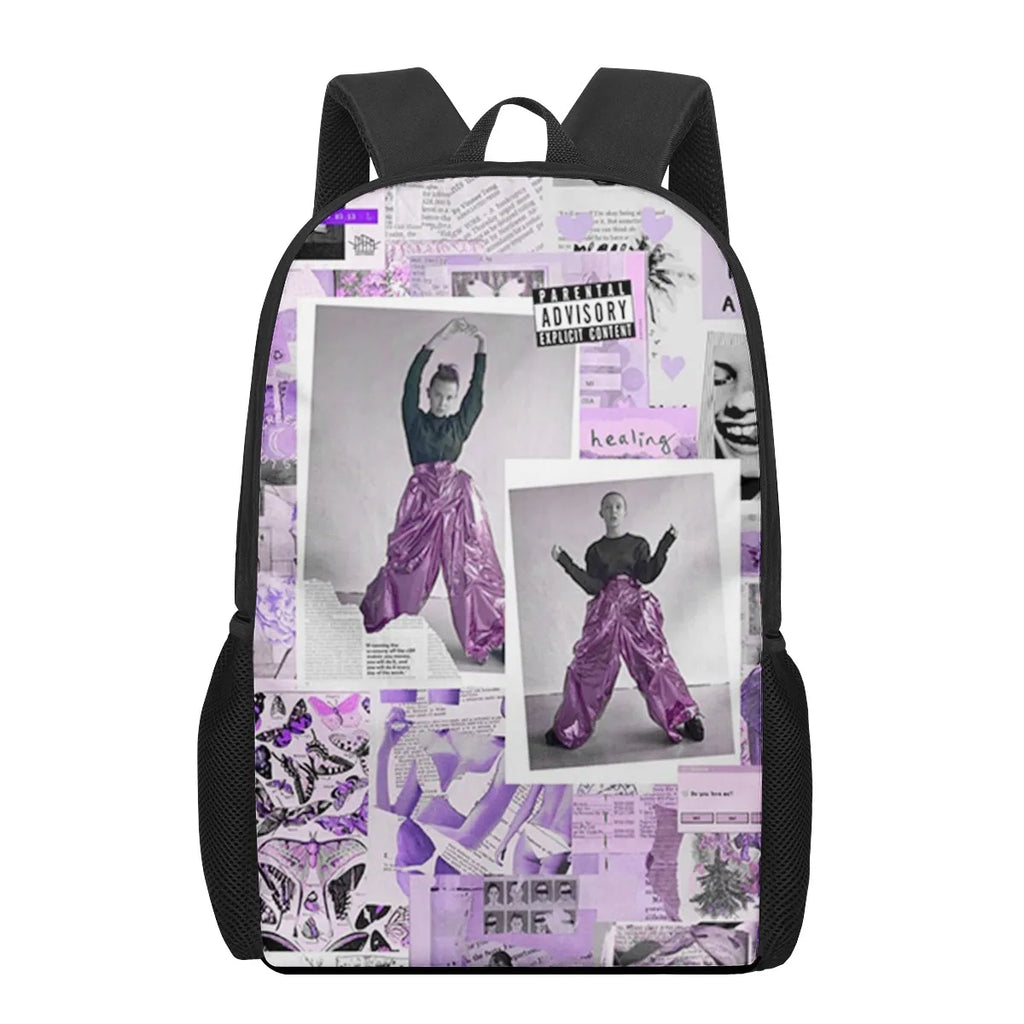 Millie Bobby Brown 3D Pattern School Bag for Kids Boys Girls