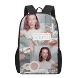 Millie Bobby Brown 3D Pattern School Bag for Kids Boys Girls