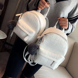 Mini Backpack Women PU Leather Small Backpack Female Back Pack