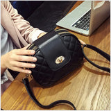 Mini Bag Oblique Span Hardware Lock Rhombic Package