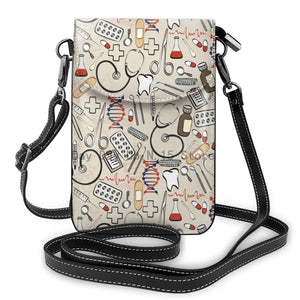 Cartoon Nurse Pattern Mini Shoulder Bag