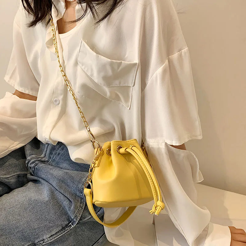 Mini PU Leather Crossbody Bag Totes Women's Handbag